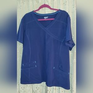 Scrubstar Stretch Top Plus 3XL / 3XG Indigo / Navy Blue
